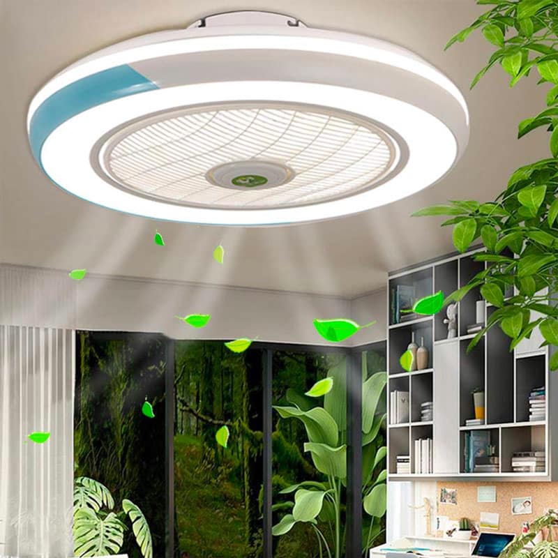 Ventilateur De Plafond Sulion Sans Pales 73 Cm - Blanc, Avec Lumière LED Et Télécommande